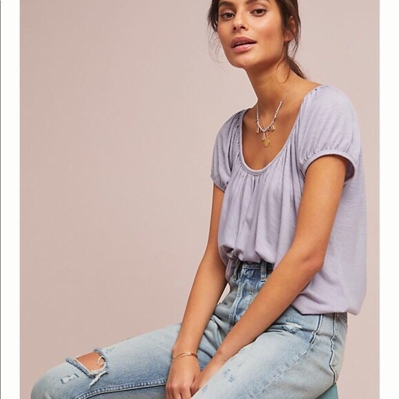 Anthropologie Tops - Anthropologie Lilac Purple Top